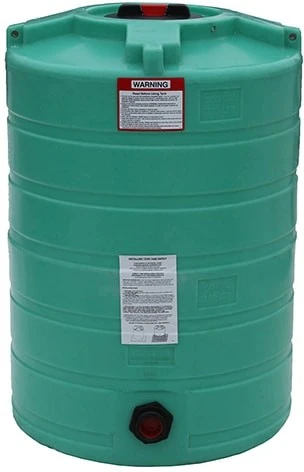 Enduraplas 100 Gallon Green Vertical Storage Tank