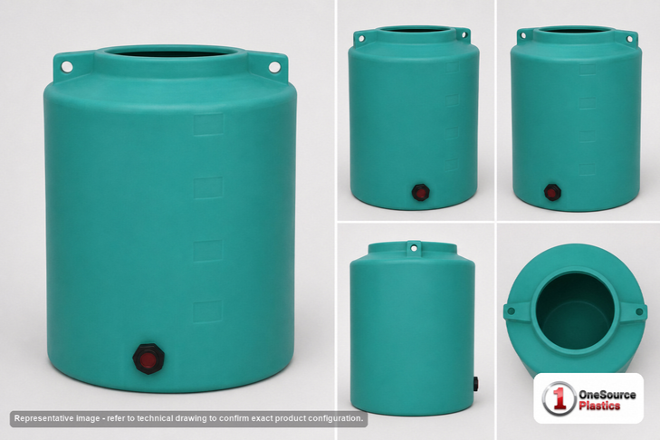 Enduraplas 210 Gallon Green Vertical Storage Tank