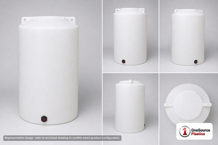 Enduraplas 340 Gallon White Vertical Storage Tank