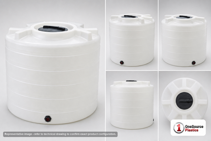 Enduraplas 550 Gallon White Vertical Storage Tank