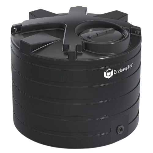 Enduraplas 550 Gallon Black Vertical Storage Tank