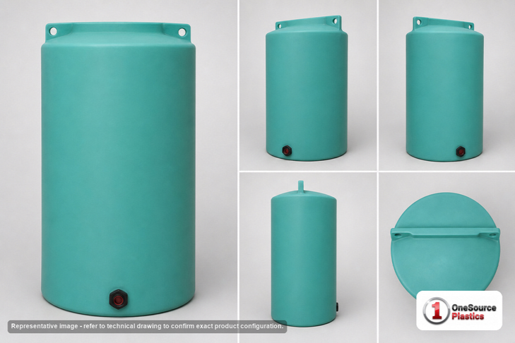 Enduraplas 340 Gallon Green Vertical Storage Tank