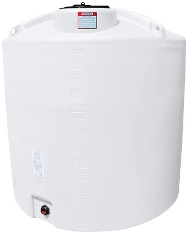 Enduraplas 1400 Gallon White Vertical Storage Tank