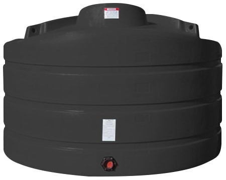 Enduraplas 1125 Gallon Black Vertical Storage Tank