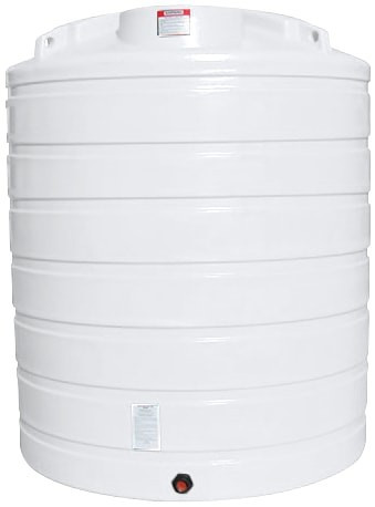 Enduraplas 2100 Gallon White Vertical Storage Tank