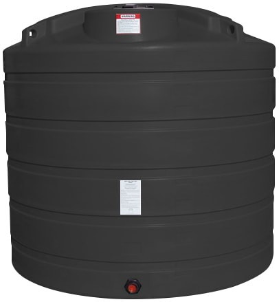 Enduraplas 1550 Gallon Black Vertical Storage Tank