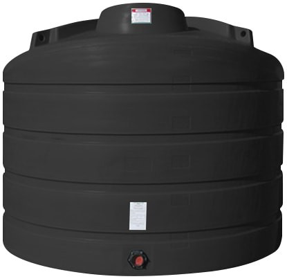 Enduraplas 2520 Gallon Black Vertical Storage Tank