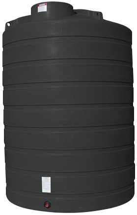 Enduraplas 3000 Gallon Black Vertical Storage Tank