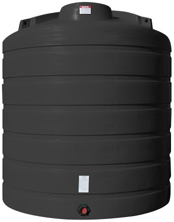 Enduraplas 3100 Gallon Black Vertical Storage Tank