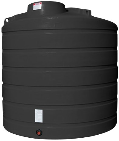 Enduraplas 2000 Gallon Black Vertical Storage Tank