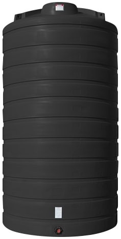 Enduraplas 5200 Gallon Black Vertical Storage Tank