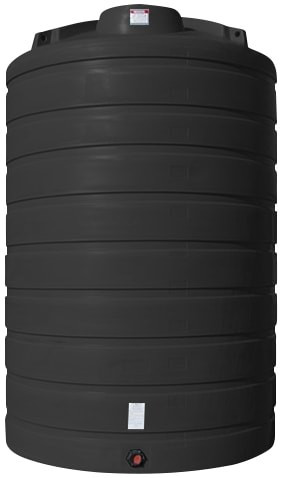 Enduraplas 6000 Gallon Black Vertical Storage Tank