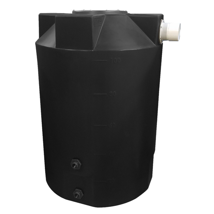 Bushman 100 Gallon Black Vertical Water Storage Tank