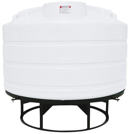 Enduraplas 1350 Gallon White Cone Bottom Tank with Stand