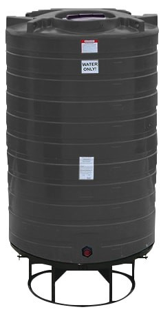 Enduraplas 1100 Gallon Black Cone Bottom Tank with Stand