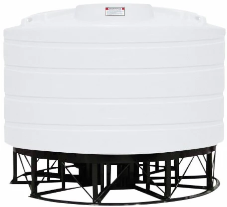 Enduraplas 2520 Gallon White Cone Bottom Tank with Stand