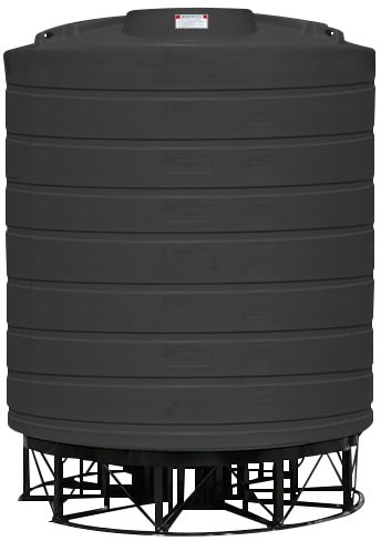 Enduraplas 5000 Gallon Black Cone Bottom Tank