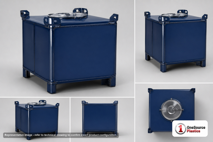 Snyder Industries 350 Gallon Carbon Steel Supertainer IBC Tote Tank