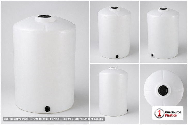 Chem-Tainer 165 Gallon Vertical Storage Tank