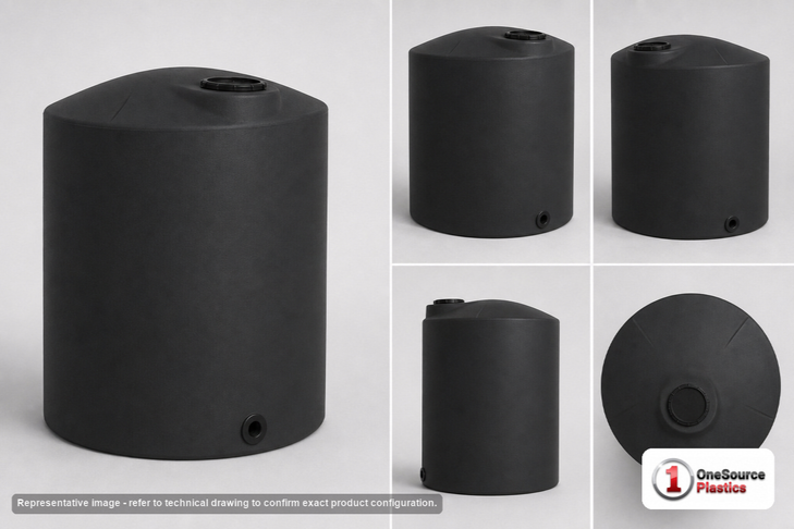 Chem-Tainer 160 Gallon Vertical Storage Tank
