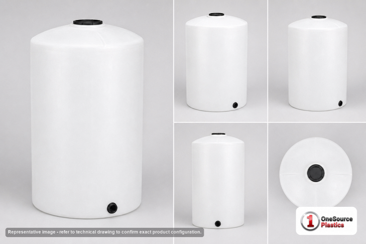 Chem-Tainer 160 Gallon HD Vertical Storage Tank