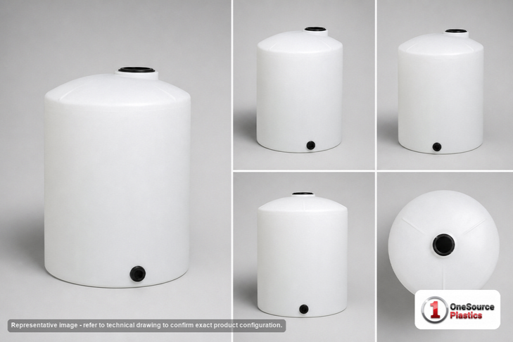 Chem-Tainer 500 Gallon Vertical Storage Tank