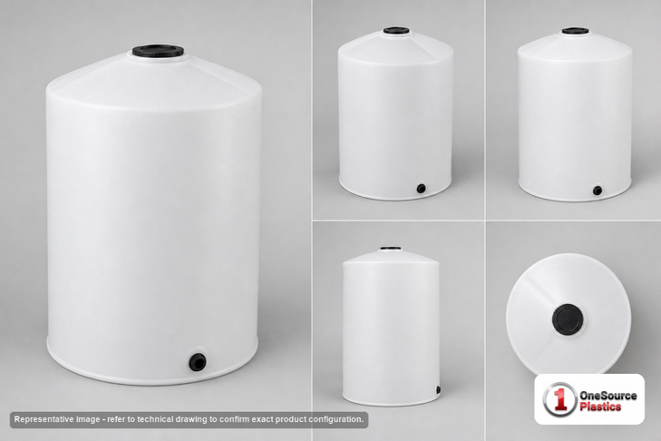 Chem-Tainer 2000 Gallon Vertical Storage Tank
