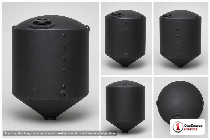 Chem-Tainer 3000 Gallon Vertical Storage Tank