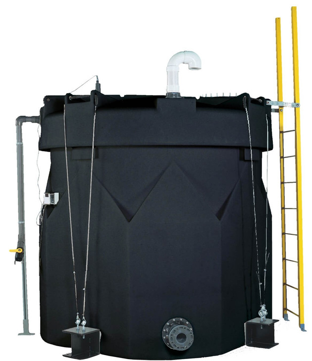 Snyder Industries 8700 Gallon ASTM XLPE Black Double Wall Tank