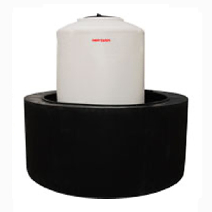 Chemtainer 675 Gallon Containment Basins and Tray - polyethylene, 66" L x 66" W x 46" H