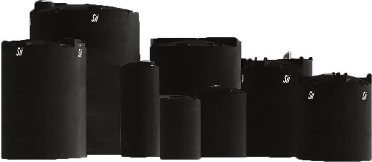 Snyder Industries 1500 Gallon Black Heavy Duty Vertical Storage Tank