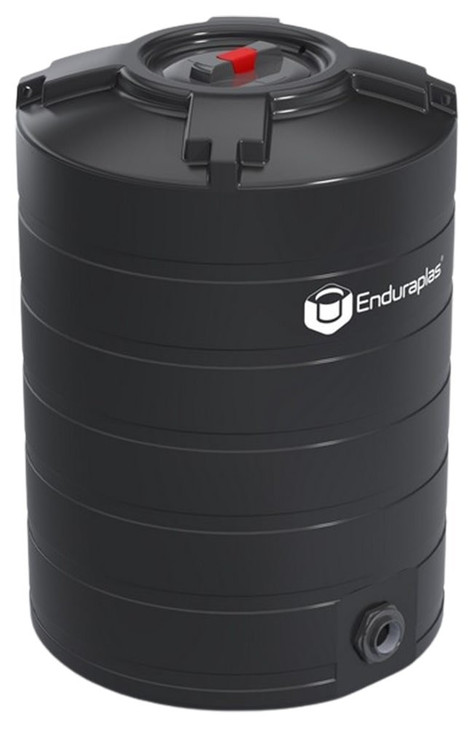 Enduraplas 100 Gallon Black Vertical Water Storage Tank
