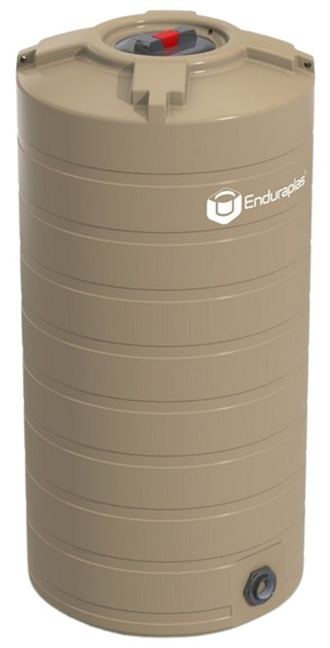 Enduraplas 150 Gallon Beige Vertical Water Storage Tank