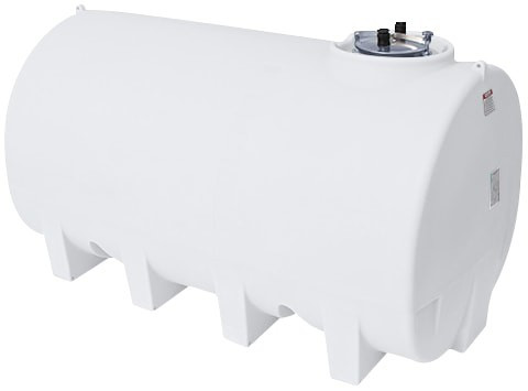 Enduraplas 2200 Gallon White Horizontal Leg Tank