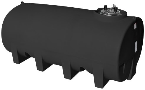 Enduraplas 1600 Gallon Black Horizontal Leg Tank