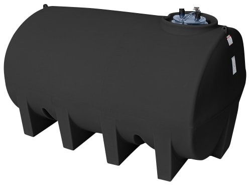 Enduraplas 2500 Gallon Black Horizontal Leg Tank