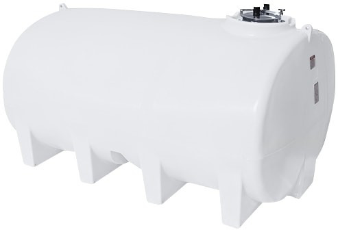 Enduraplas 3200 Gallon White Horizontal Leg Tank