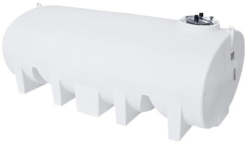 Enduraplas 3500 Gallon White Horizontal Leg Tank