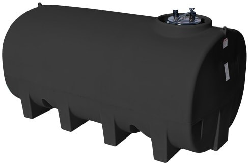 Enduraplas 1900 Gallon Black Horizontal Leg Tank