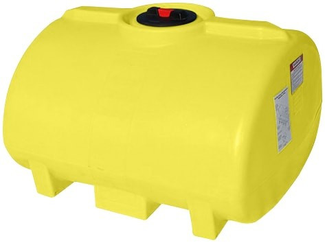 Enduraplas 100 Gallon Yellow Horizontal Leg Tank