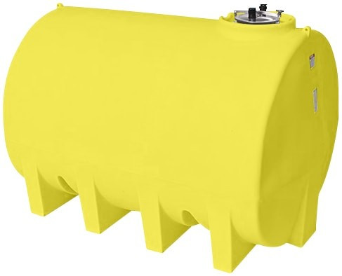 Enduraplas 3000 Gallon Yellow Horizontal Leg Tank