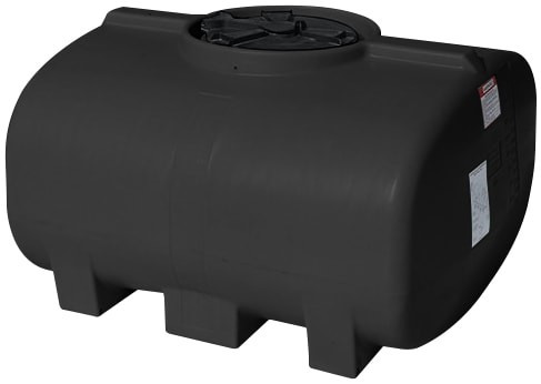 Enduraplas 250 Gallon Black Horizontal Leg Tank