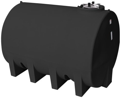 Enduraplas 3000 Gallon Black Horizontal Leg Tank