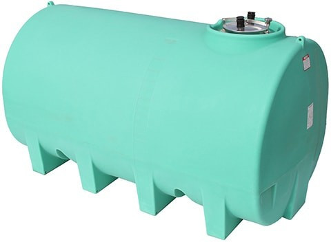 Enduraplas 2200 Gallon Green Horizontal Leg Tank