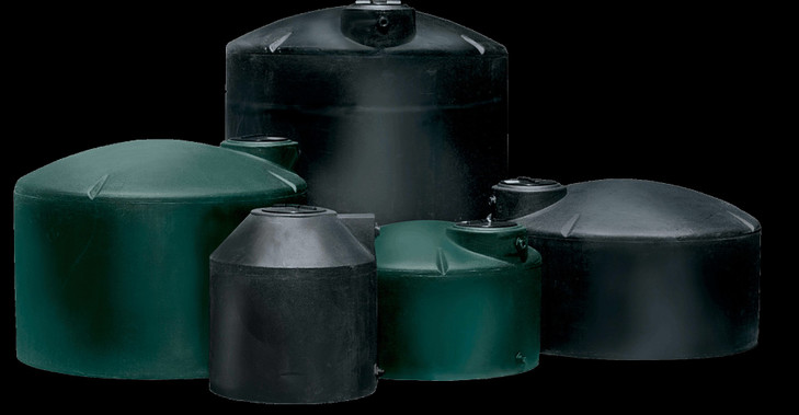 Chem-Tainer 300 Gallon Plastic Vertical Water Storage Tank in White