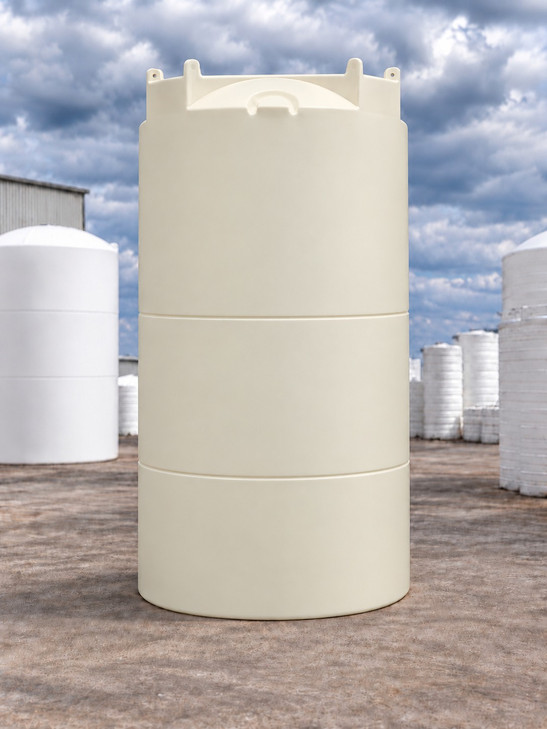 Snyder 4400 Gallon Natural 1.9 SG XLPE Vertical Storage Tank, 90 in dia, no outlet fitting (tank only)