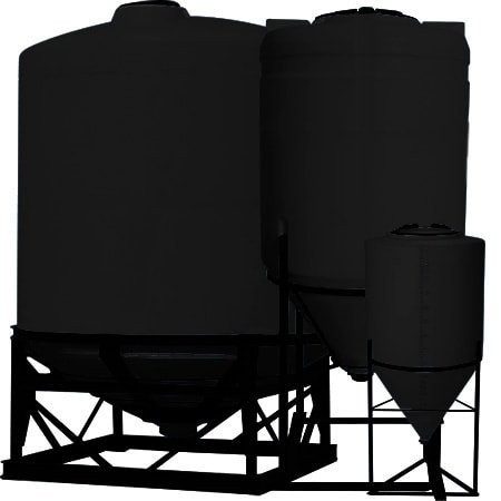 Snyder Industries 2600 Gallon Black Heavy Duty Cone Bottom Tank