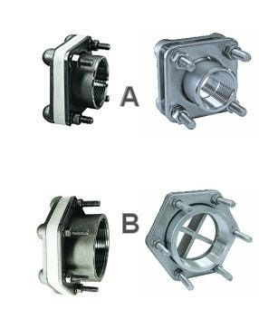 Snyder Industries 1.5 Inch Bolted DBL Flanged PP Fitting S.S. Bolts (EPDM Gasket)