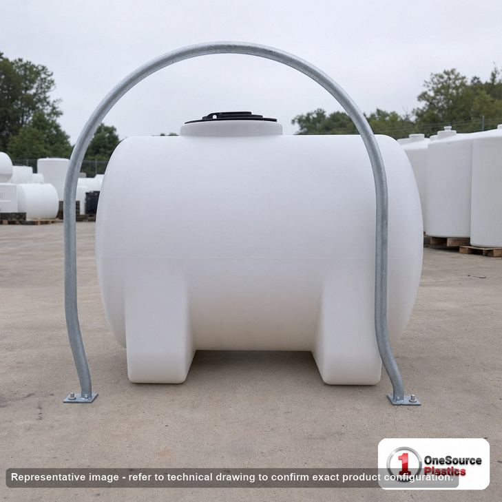 Norwesco Bolt Down Hoop (1) Each for 425/525/725/1025 Gallon Horizontal Leg Tanks. Steel; 49" H x 48" W x 48" L.