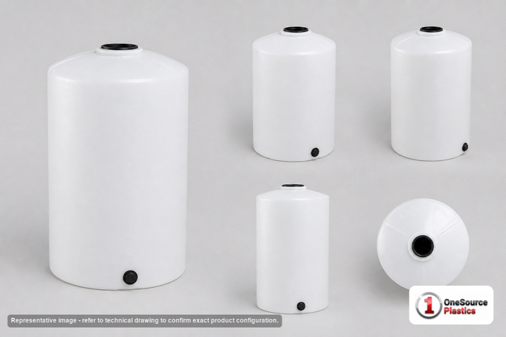 Chem-Tainer 45 Gallon Vertical Storage Tank